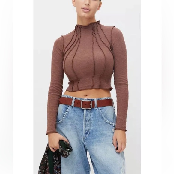 BDG Tops - BDG Inside Out Semi-Crop Top